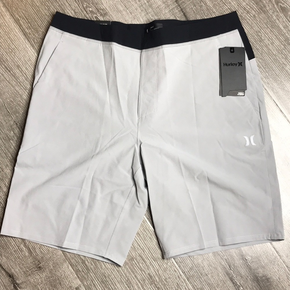 Hurley alpha trainer board shorts grey gray black - Picture 1 of 8